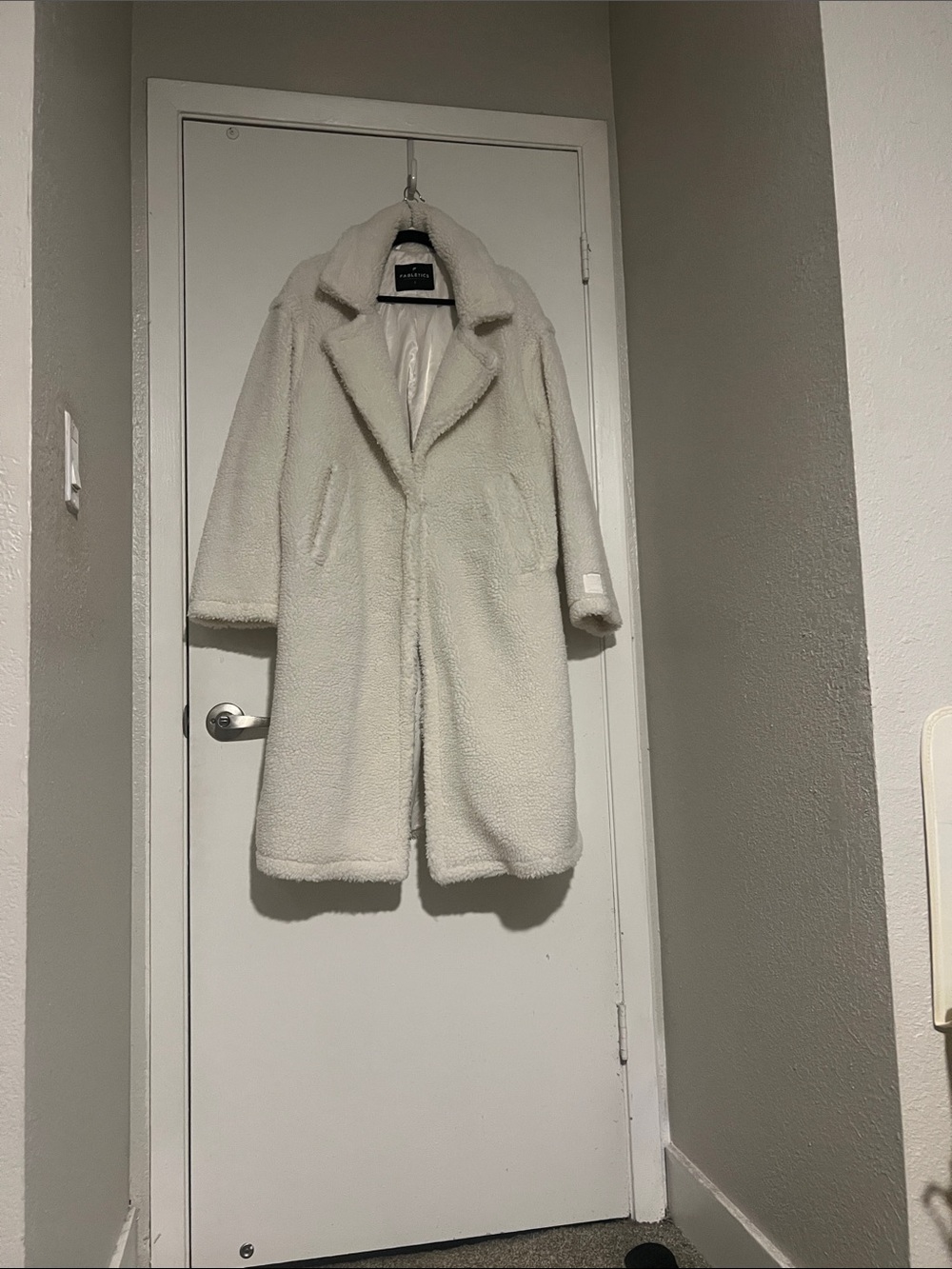White Teddy Long Coat